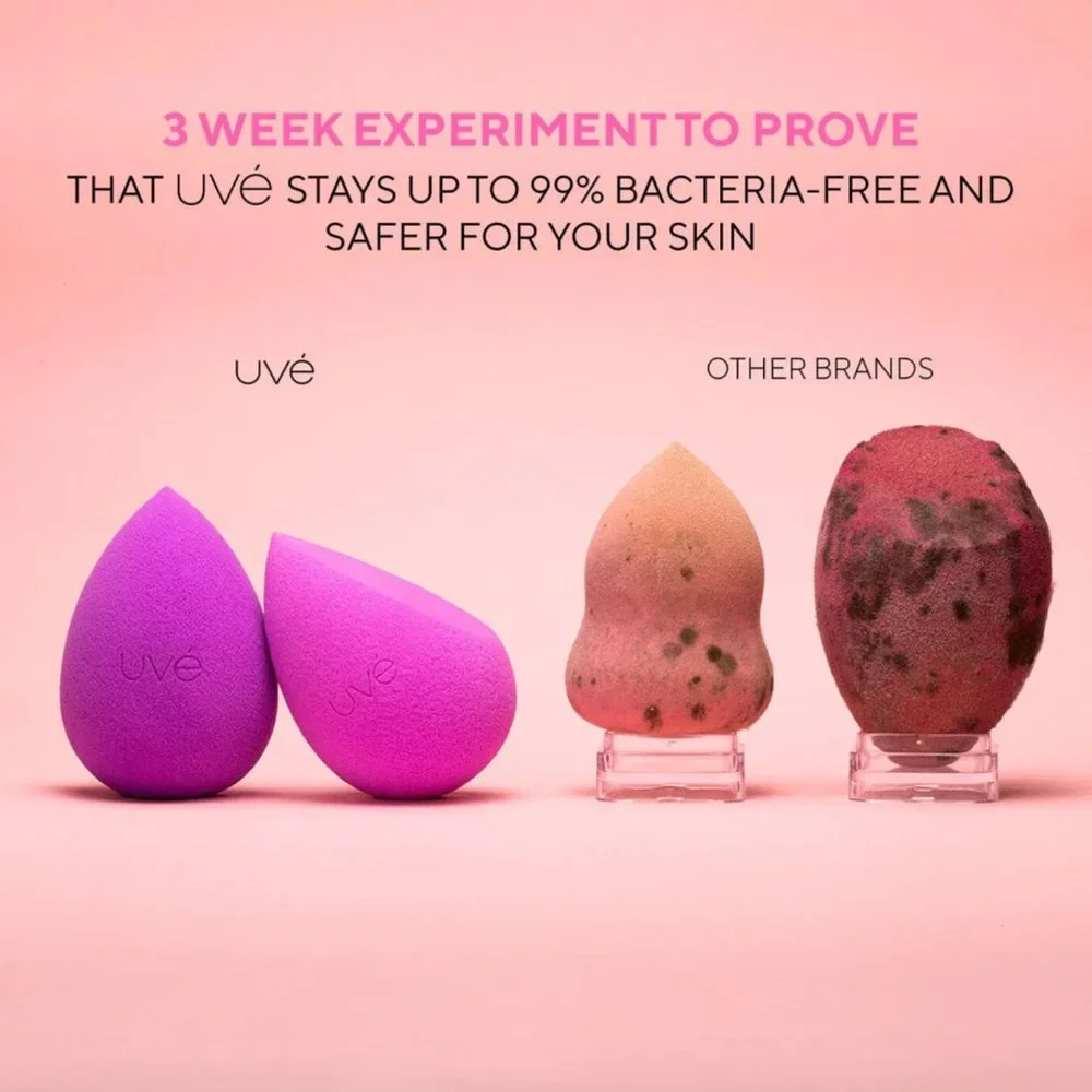 NIB Violet Antimicrobial Blender - UVe Beauty